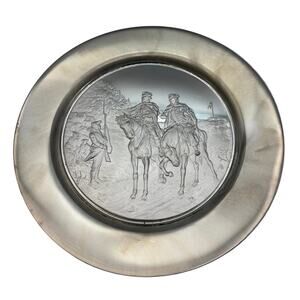 Vintage Hamilton Mint "Washington at Valley Forge" Pewter Plate
